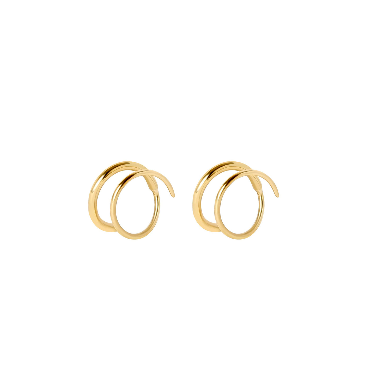 Willow | Gold Circles Threader Earrings - Bambu
