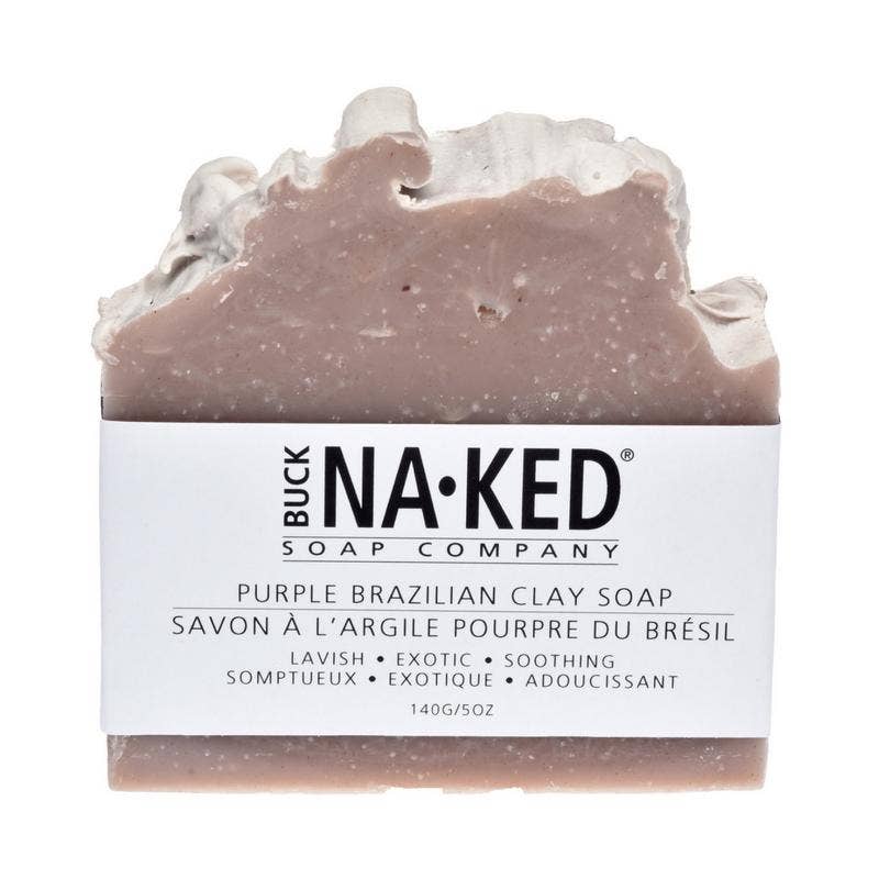 Purple Brazilian Clay Bar Soap - Buck Naked Soap Company