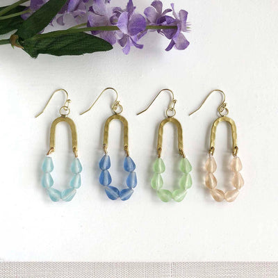 World Finds Seascape Drop Earrings (Sage)