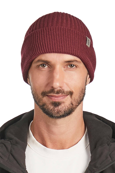 MUSKOKA | UNISEX CUFF BEANIE, WINE