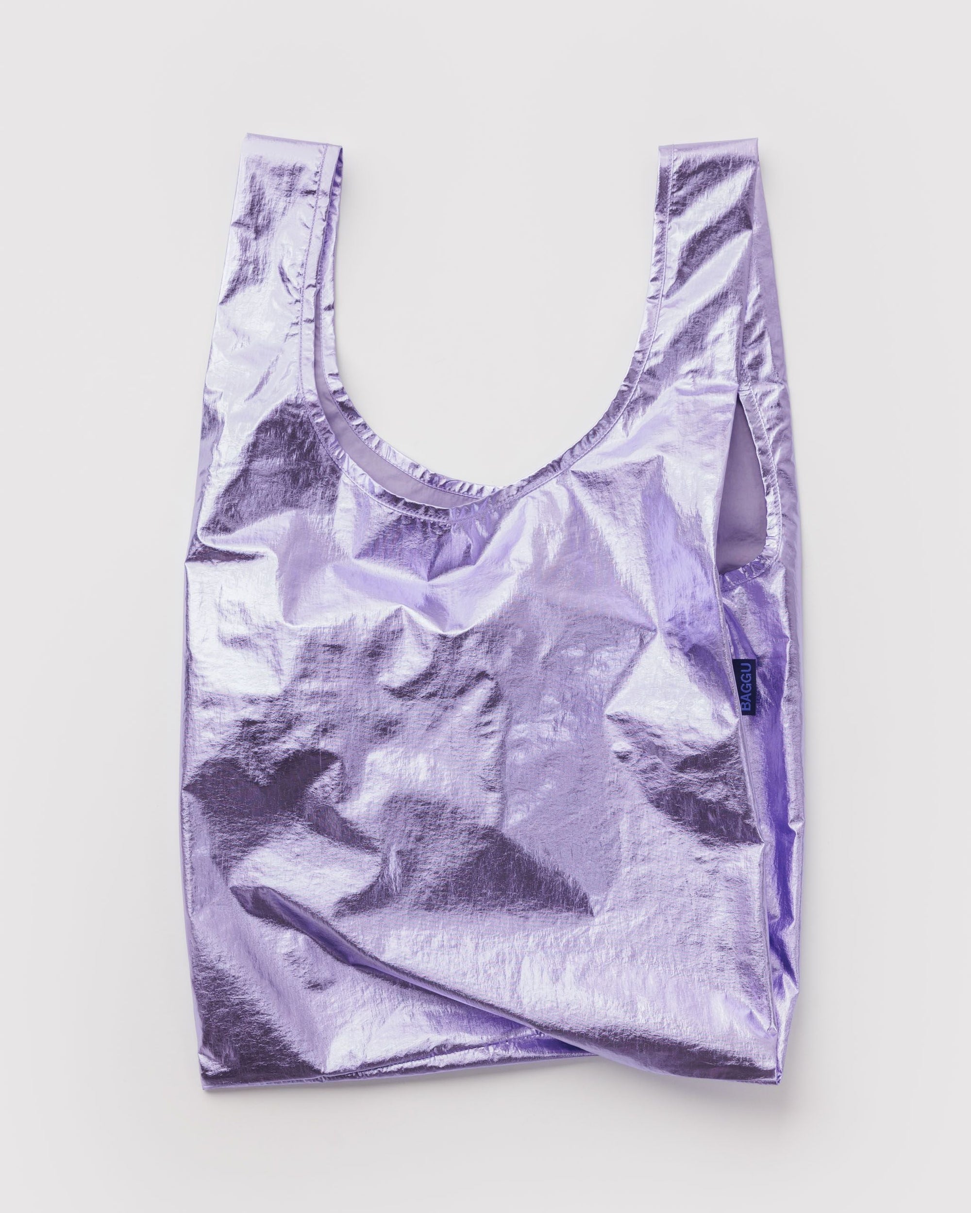 Standard Baggu reusable bag in Lavender Metallic