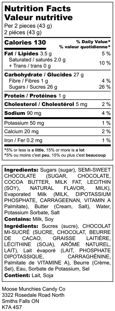 Chocolate Fudge: Moose Munchies