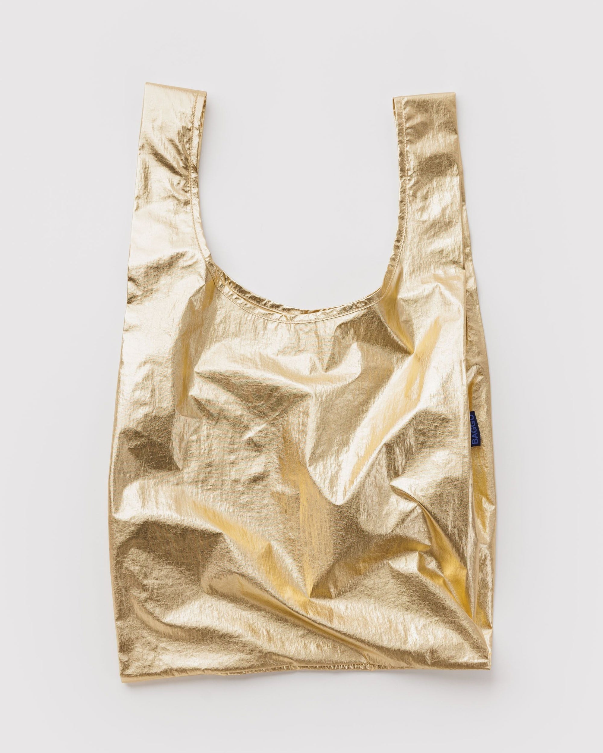 Standard Baggu reusable bag in Gold Metallic