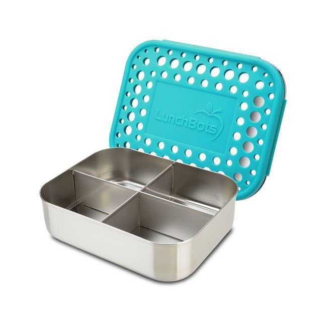 Lunchbots Medium (2.5 Cups / 600ml) 4 Section Food Container