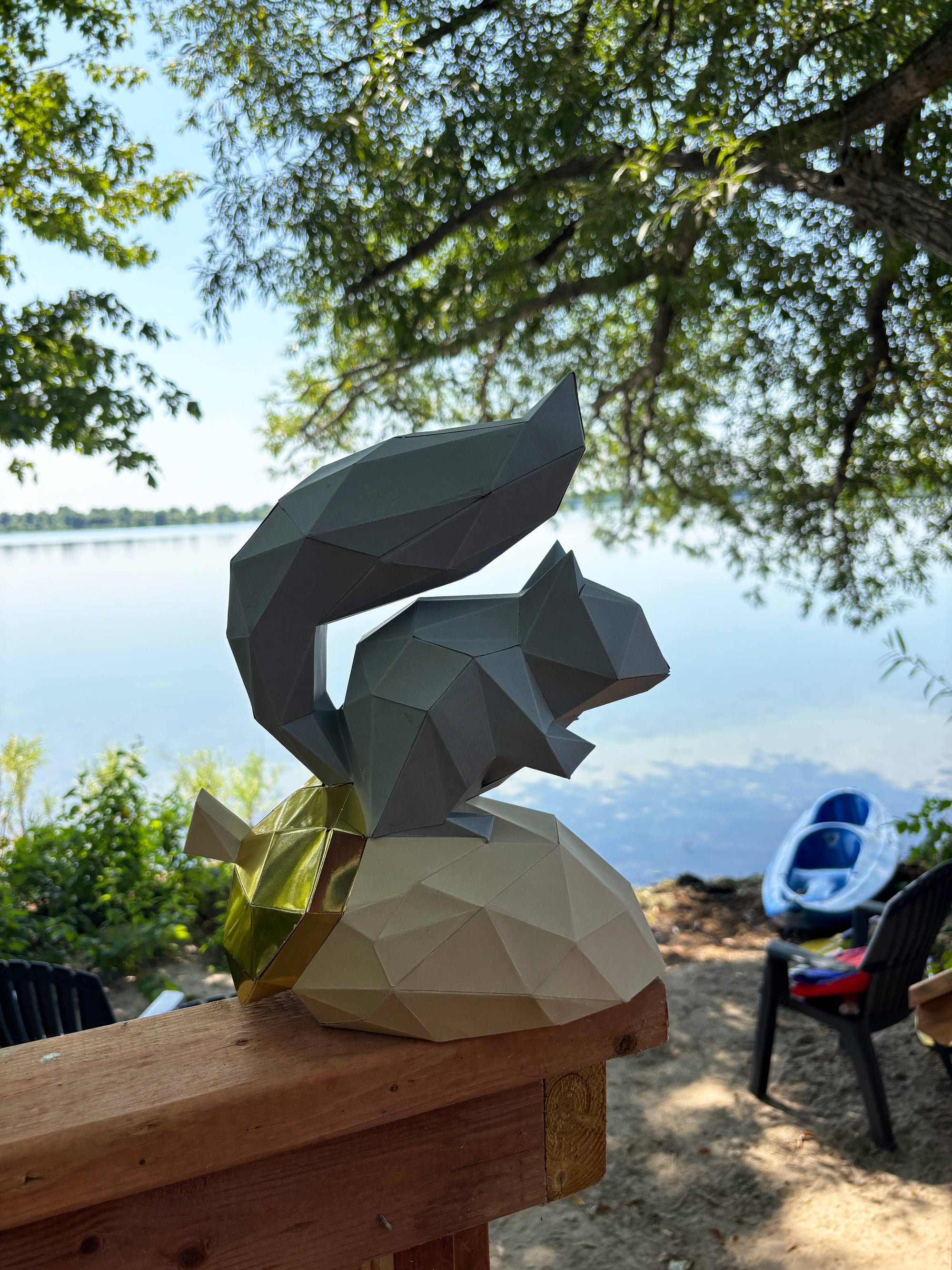 DIY Squirrel 3D paper origami model Kit