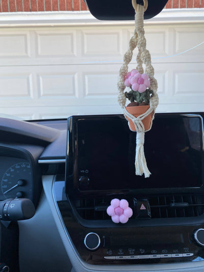 Car Vent Essential Oil Diffuser: Felted Succulent