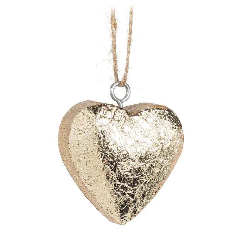 Thick Wood Heart Ornament