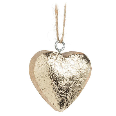 Thick Wood Heart Ornament