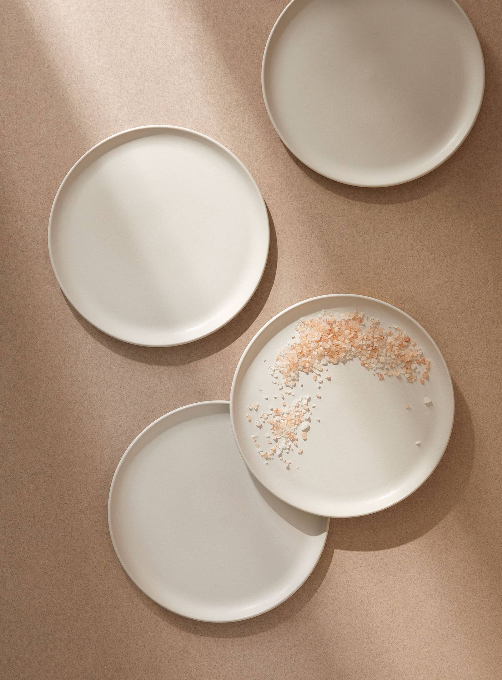 Handmade Stoneware Flat Salad/Dinner Plate | Edan 9.4"