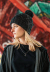 CANADA-MADE RECYCLED FLEECE-LINED POM BEANIE