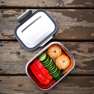 Minimal Stainless Steel Lunch Bento Box 1000 ml