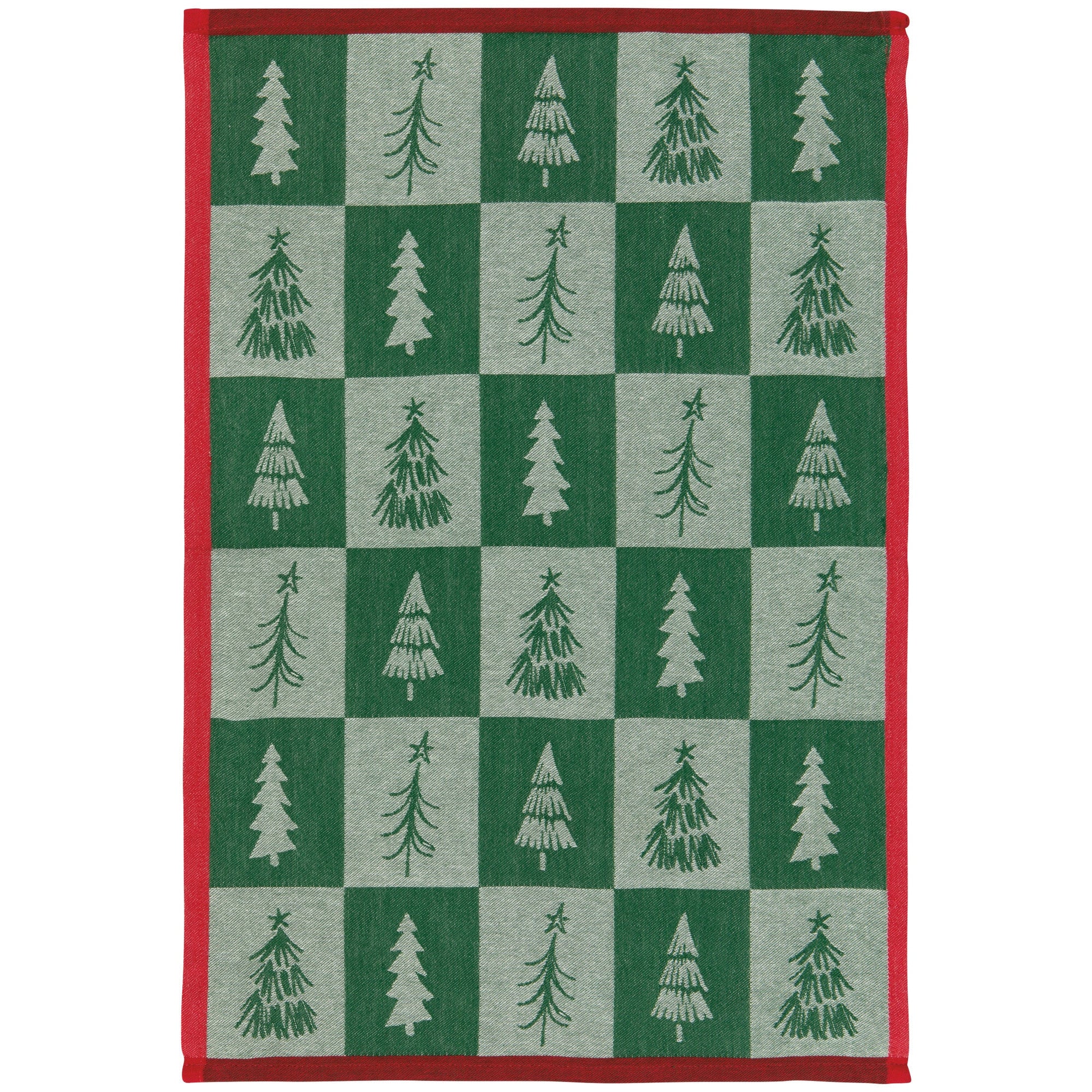Christmas Tree jacquard dishtowel