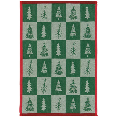 Christmas Tree jacquard dishtowel