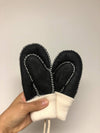 KIDS SHEARLING MITTENS