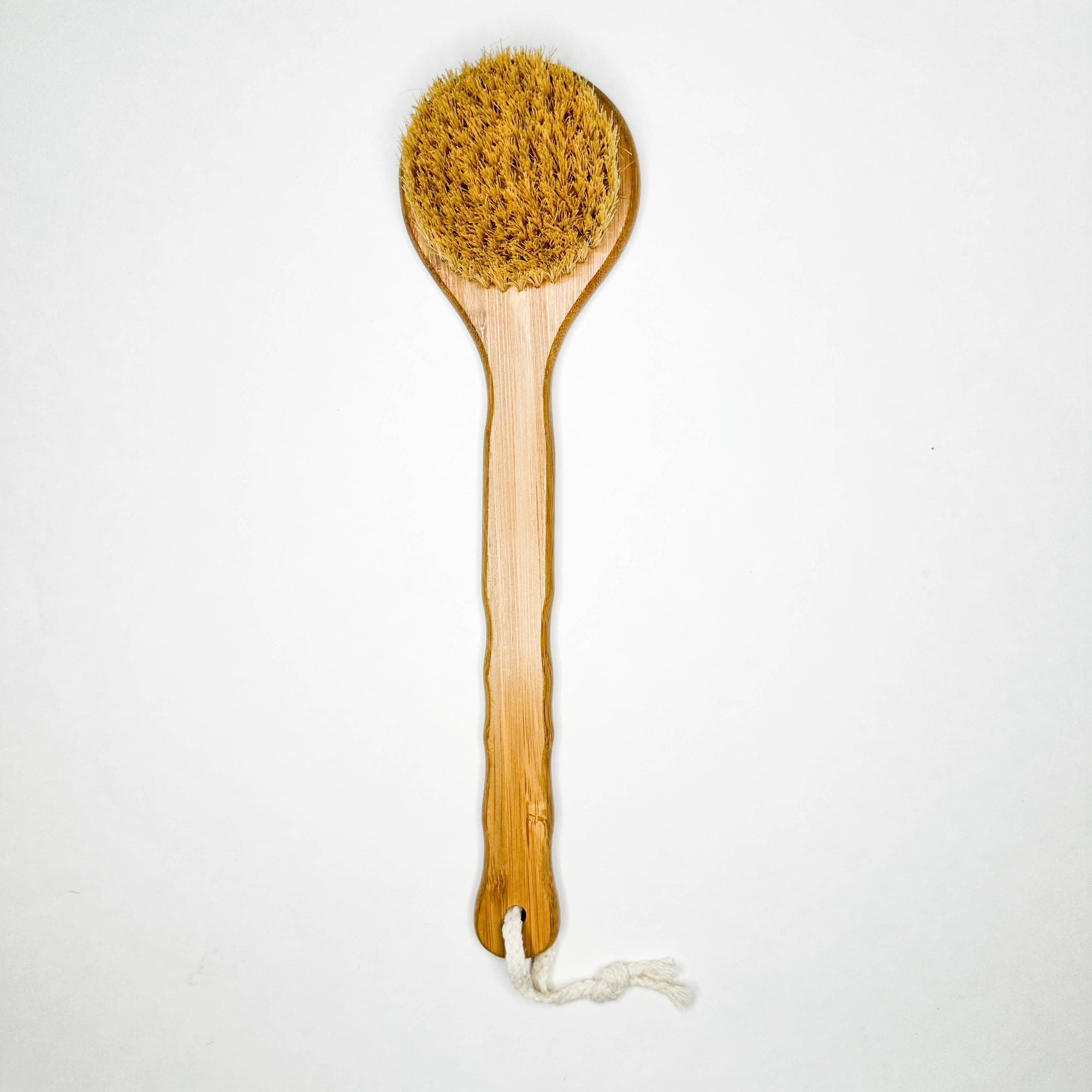 Long Handle Bamboo Dry Body Brush | Natural Sisal Bristles