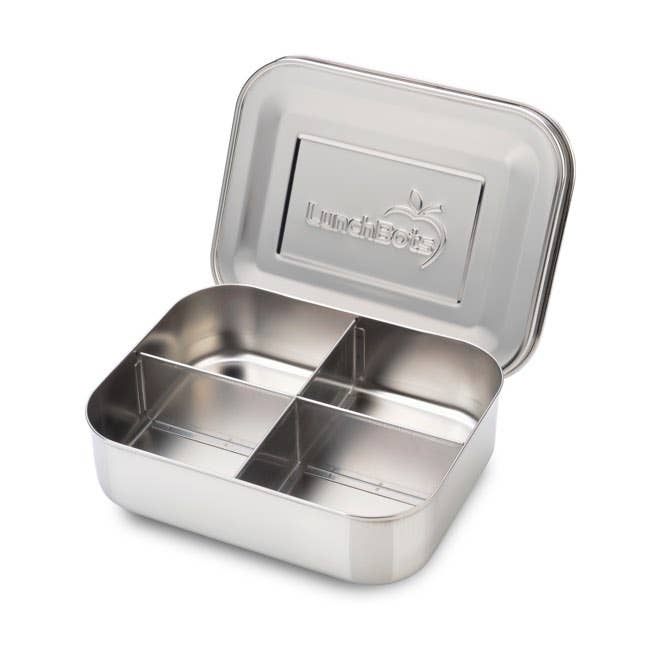 Lunchbots Medium (2.5 Cups / 600ml) 4 Section Food Container