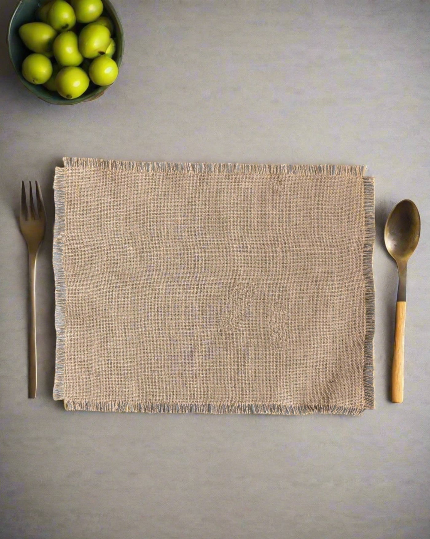 Handmade Burlap Placemats – Rustic Table Setting Accent