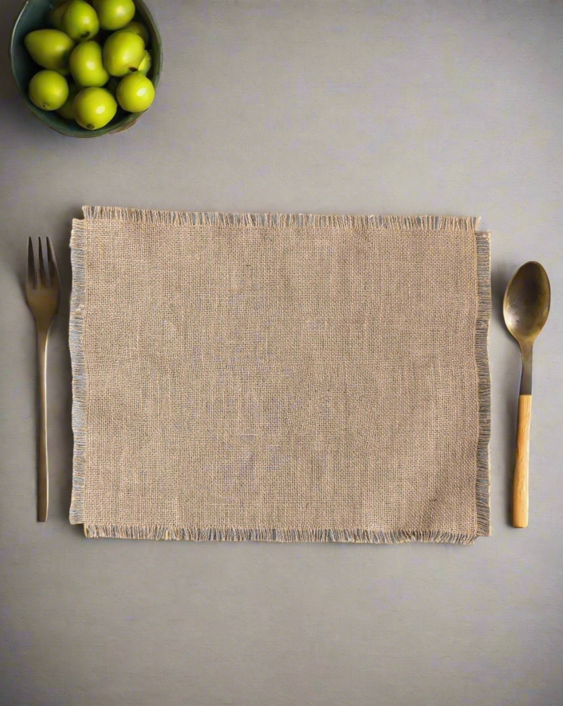 Handmade Burlap Placemats – Rustic Table Setting Accent