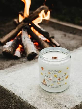 Cracklin’ Firewood Soy Candle- Dark Horse Handcrafted