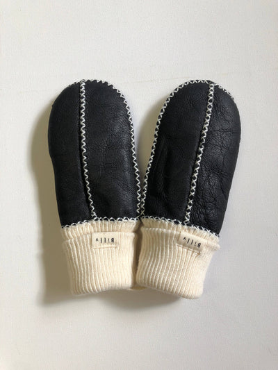 KIDS SHEARLING MITTENS