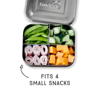 Lunchbots Medium (2.5 Cups / 600ml) 4 Section Food Container