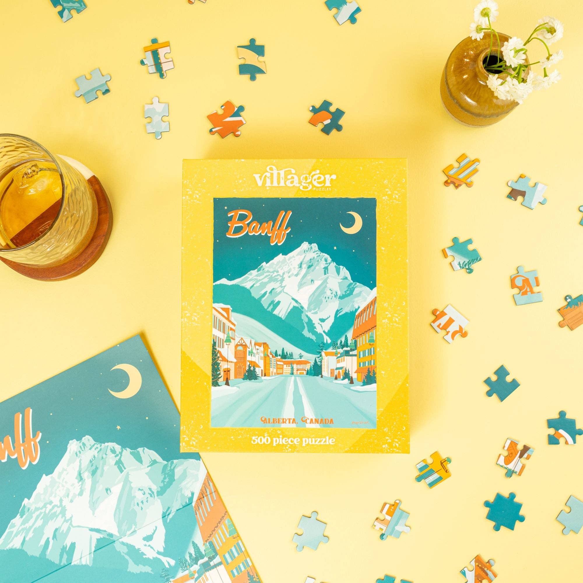 Banff Moonlight | 500-Piece Puzzle | Designed in BC Canada