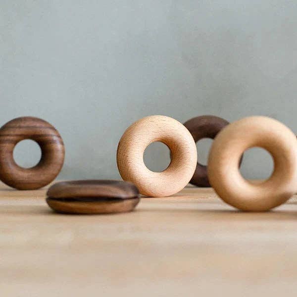 Wooden Donut Bag Clips - Eco Friendly  Plastic Free