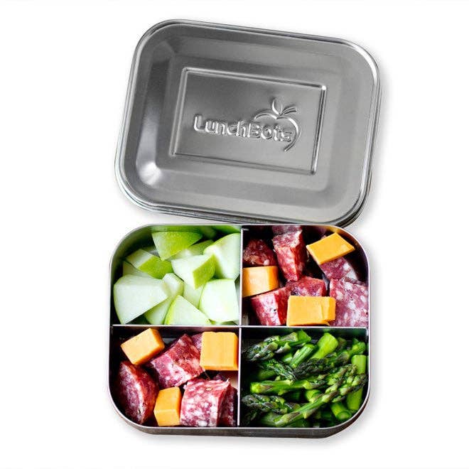 Lunchbots Medium (2.5 Cups / 600ml) 4 Section Food Container