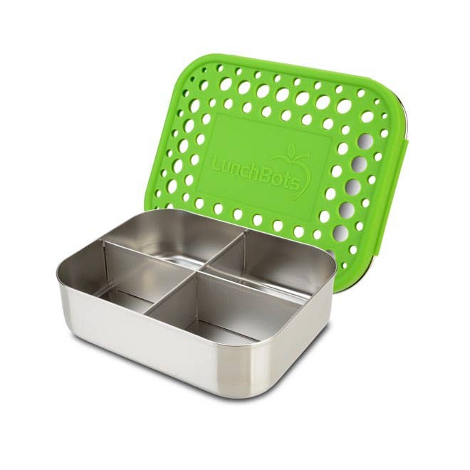 Lunchbots Medium (2.5 Cups / 600ml) 4 Section Food Container