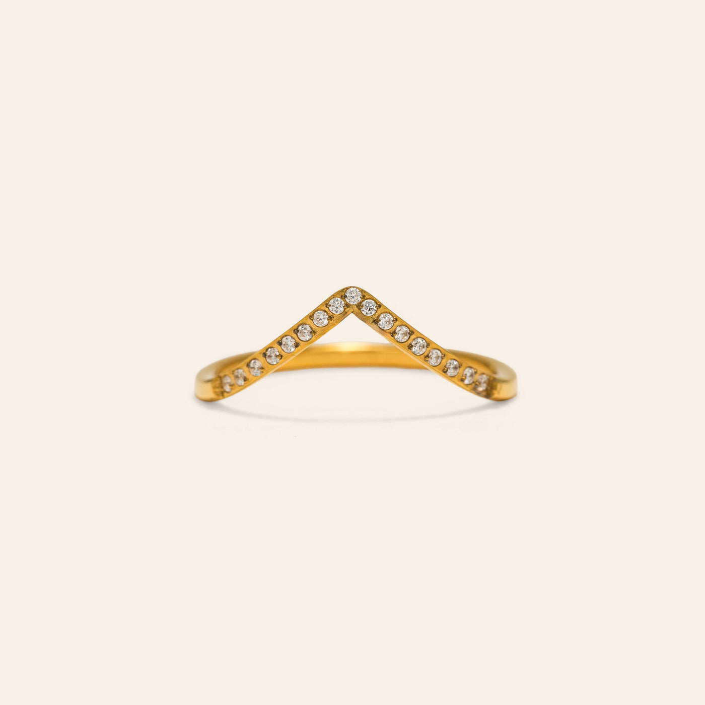 Chevron CZ Ring - Lover's Tempo