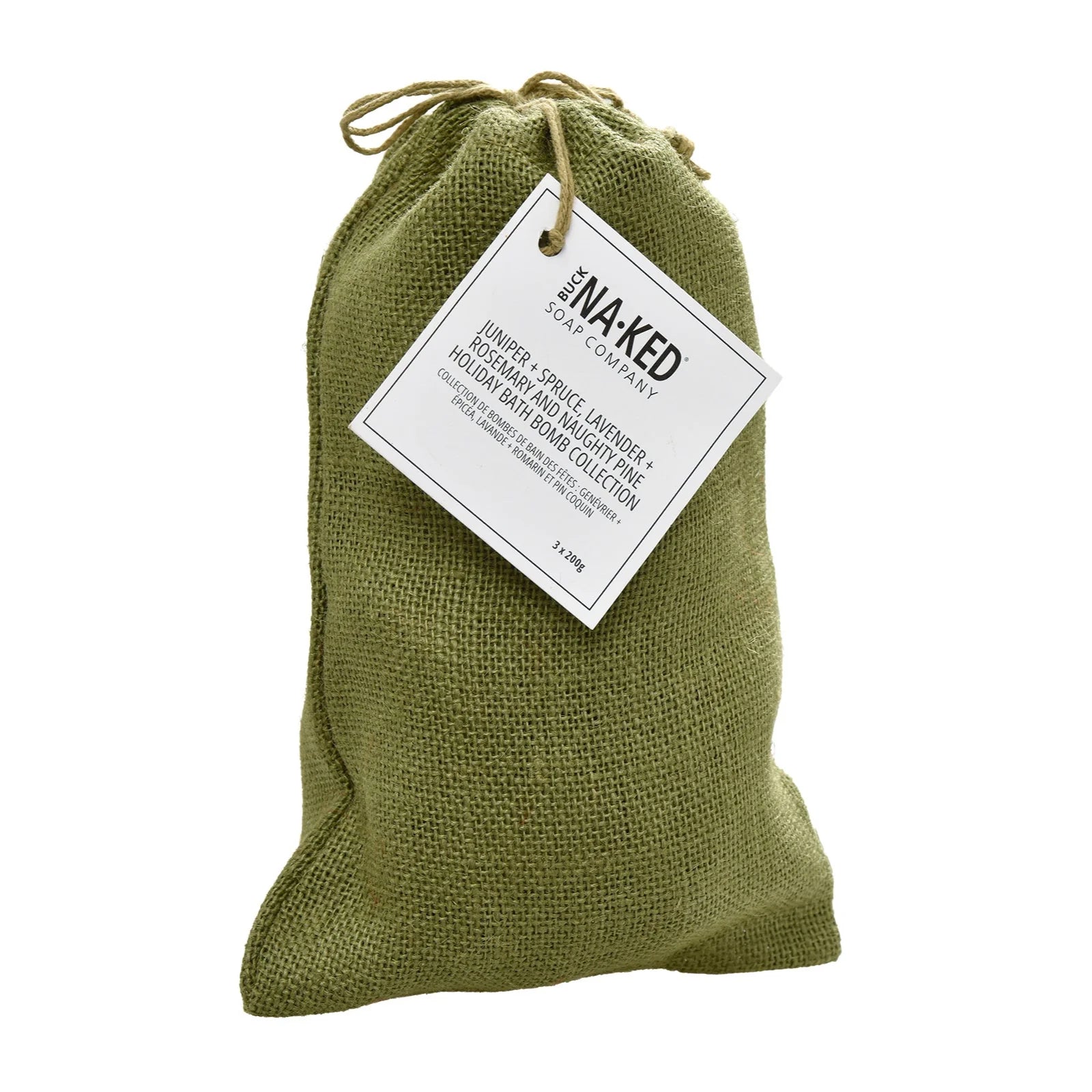 Juniper + Spruce, Lavender + Rosemary and Naughty Pine Holiday Bath Bomb Collection