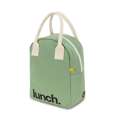 Zipper ‘Lunch’ Bag: Moss - Fluf