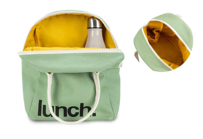 Zipper ‘Lunch’ Bag: Moss - Fluf