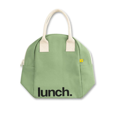 Zipper ‘Lunch’ Bag: Moss - Fluf