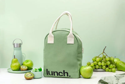 Zipper ‘Lunch’ Bag: Moss - Fluf