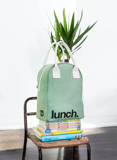 Zipper ‘Lunch’ Bag: Moss - Fluf