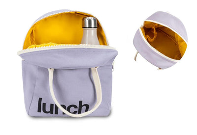 Zipper ‘Lunch’ Bag: Lavender - Fluf