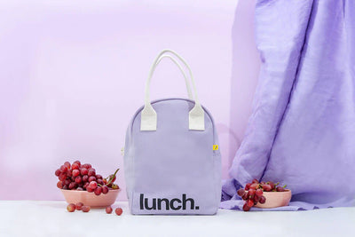 Zipper ‘Lunch’ Bag: Lavender - Fluf