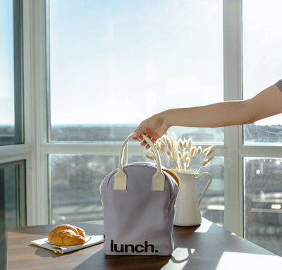 Zipper ‘Lunch’ Bag: Lavender - Fluf