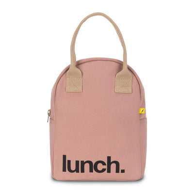 Zipper ‘Lunch’ Bag: Mauve Pink - Fluf