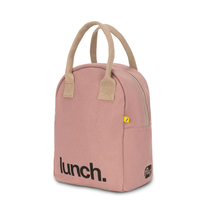 Zipper ‘Lunch’ Bag: Mauve Pink - Fluf