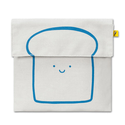 Flip Snack Sack Happy Blue Bread - Fluf