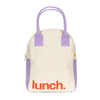 Zipper ‘Lunch’ Bag: Lavender Poppy - Fluf