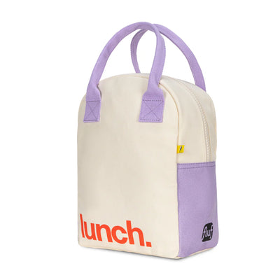Zipper ‘Lunch’ Bag: Lavender Poppy - Fluf