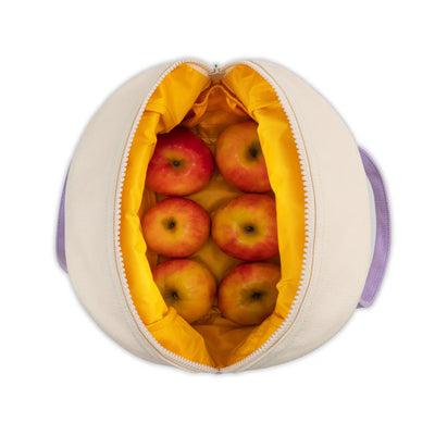 Zipper ‘Lunch’ Bag: Lavender Poppy - Fluf