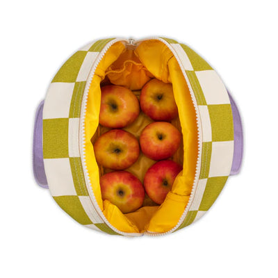 Zipper Lunch Bag: Checks Pear - Fluf