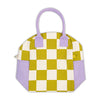 Zipper Lunch Bag: Checks Pear - Fluf
