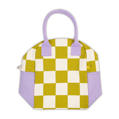 Zipper Lunch Bag: Checks Pear - Fluf