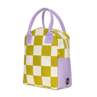 Zipper Lunch Bag: Checks Pear - Fluf