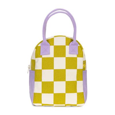 Zipper Lunch Bag: Checks Pear - Fluf